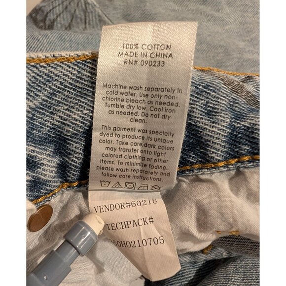 PacSun Womens Jeans High Waisted Straight Leg Size 22 Butterfly Y2K Button Fly - Picture 7 of 7